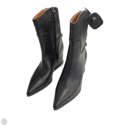 Boots Mid-calf Heels By Franco Sarto In Black, Size: 8.5