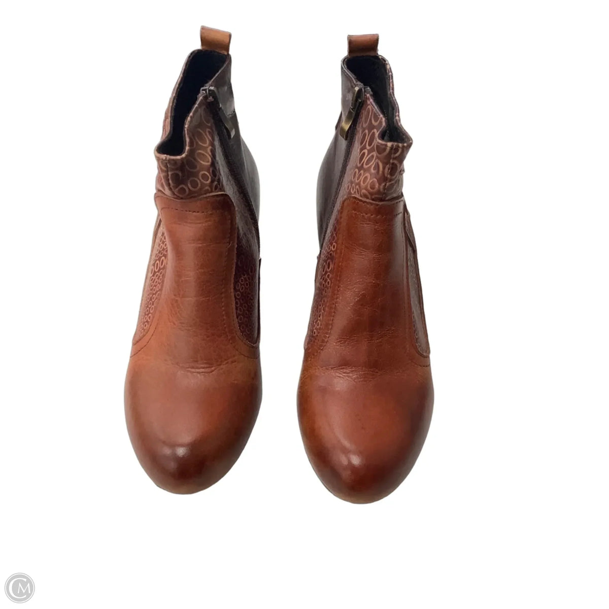 Boots Ankle Heels By Spring Step In Brown, Size: 8.5