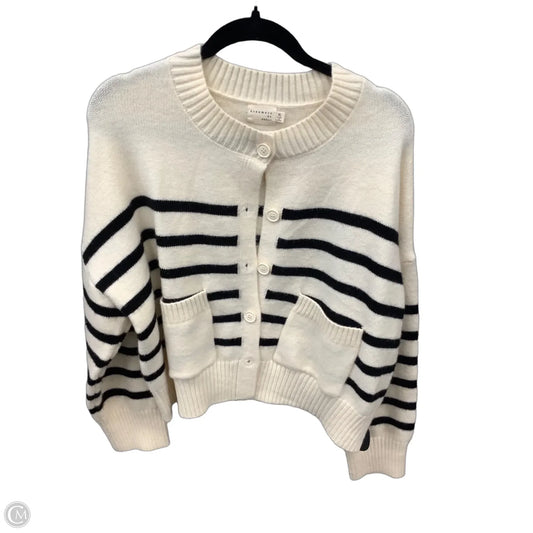 Sweater Cardigan By Dreamers In Cream, Size: Xl