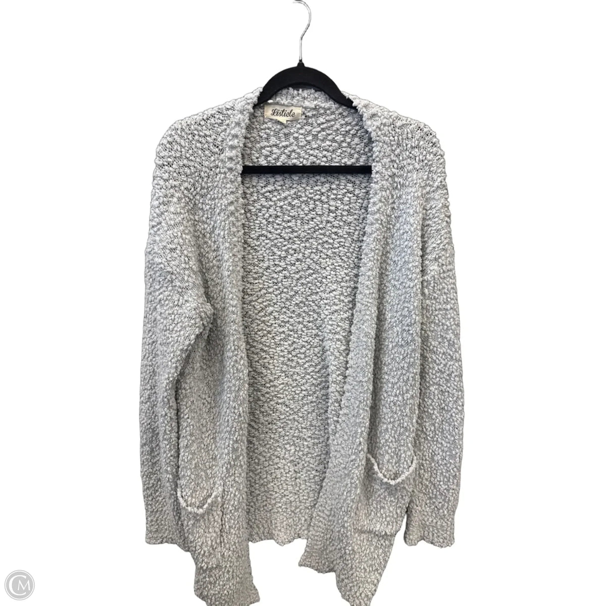 Sweater Cardigan By Listicle In Grey, Size: M