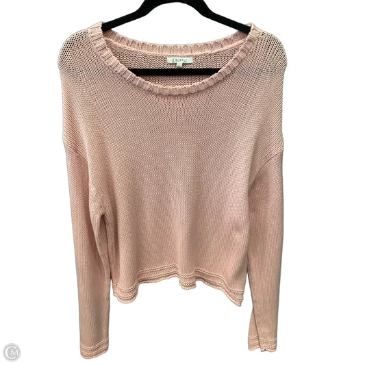 Sweater By Z Supply In Pink, Size: L