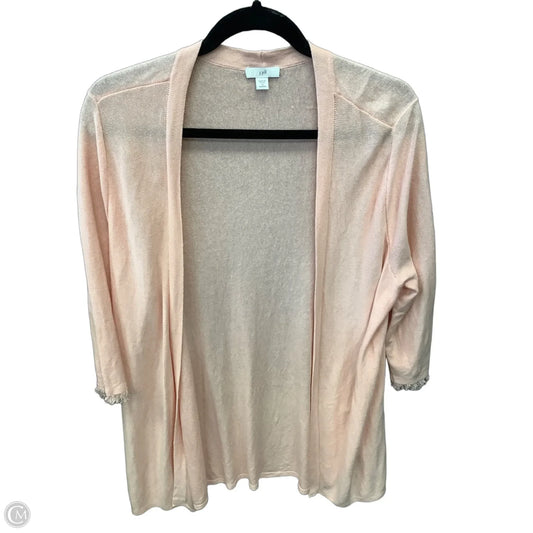 Cardigan By J. Jill In Peach, Size: 1x