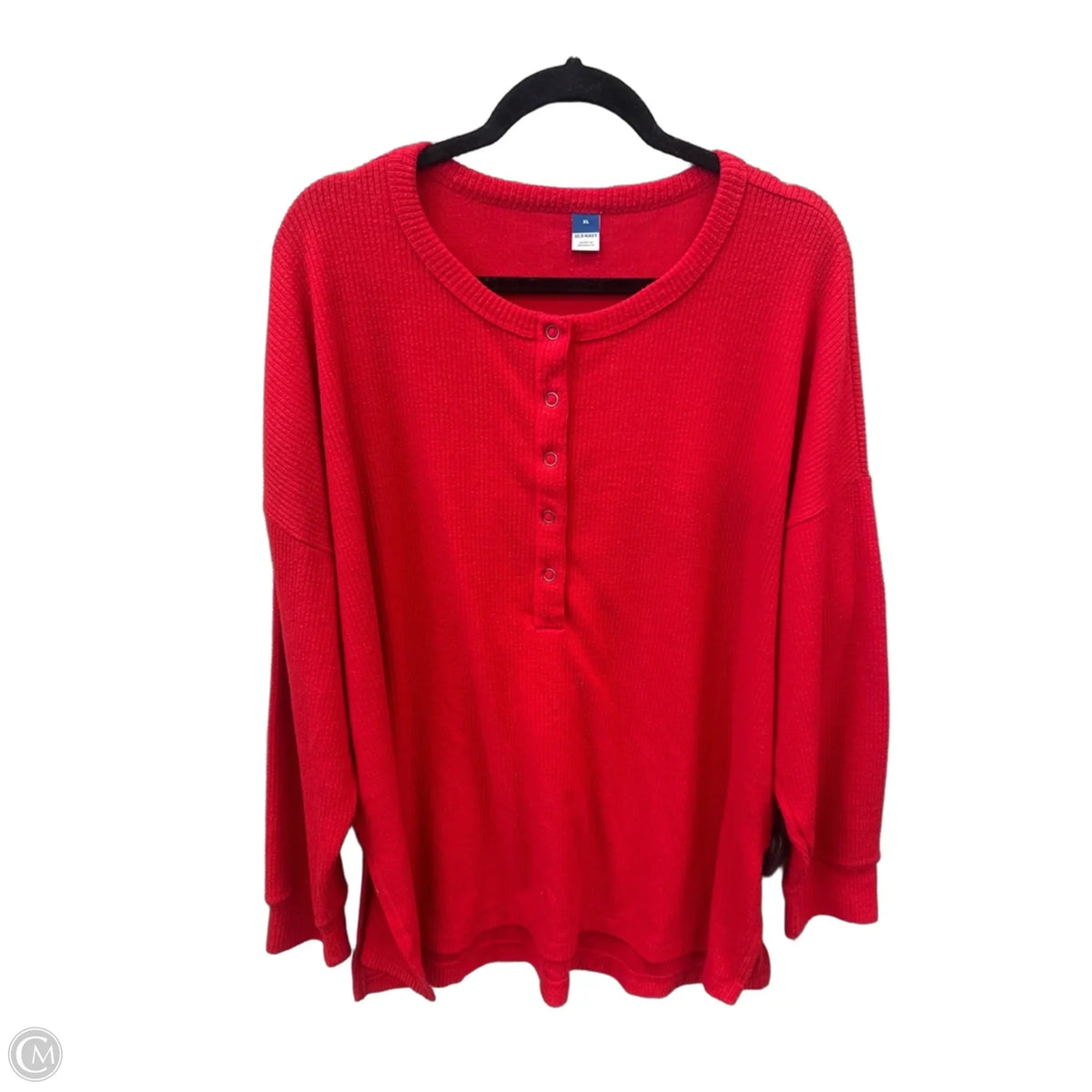 Top Long Sleeve By Old Navy In Red, Size: Xl