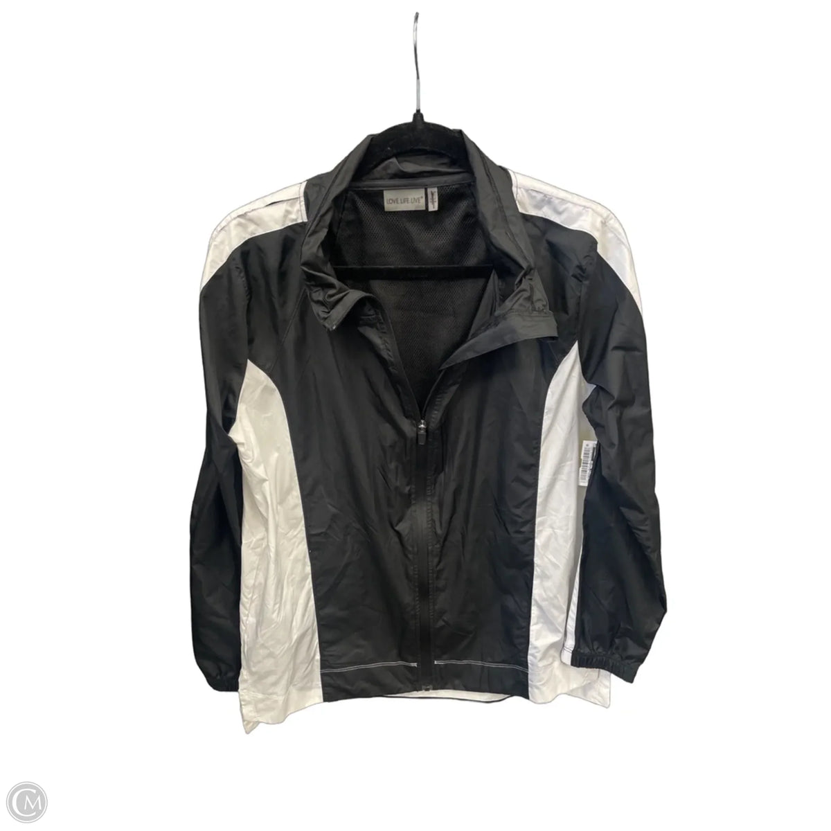 Jacket Windbreaker By Clothes Mentor In Black, Size: M