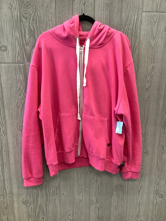 Pink Sweatshirt Hoodie Clothes Mentor, Size 3x