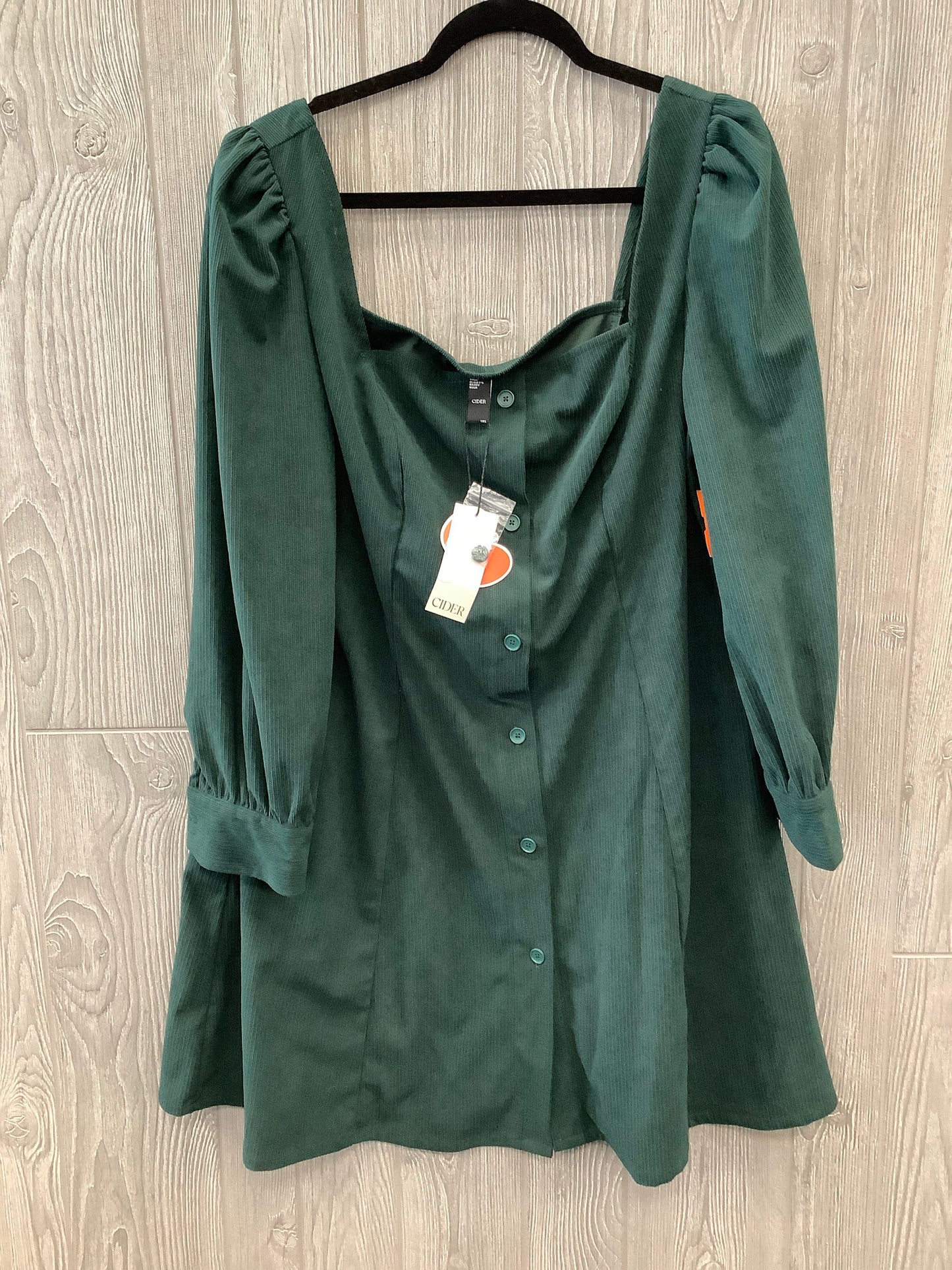 Dress Casual Short By Oddi In Green, Size: 1x