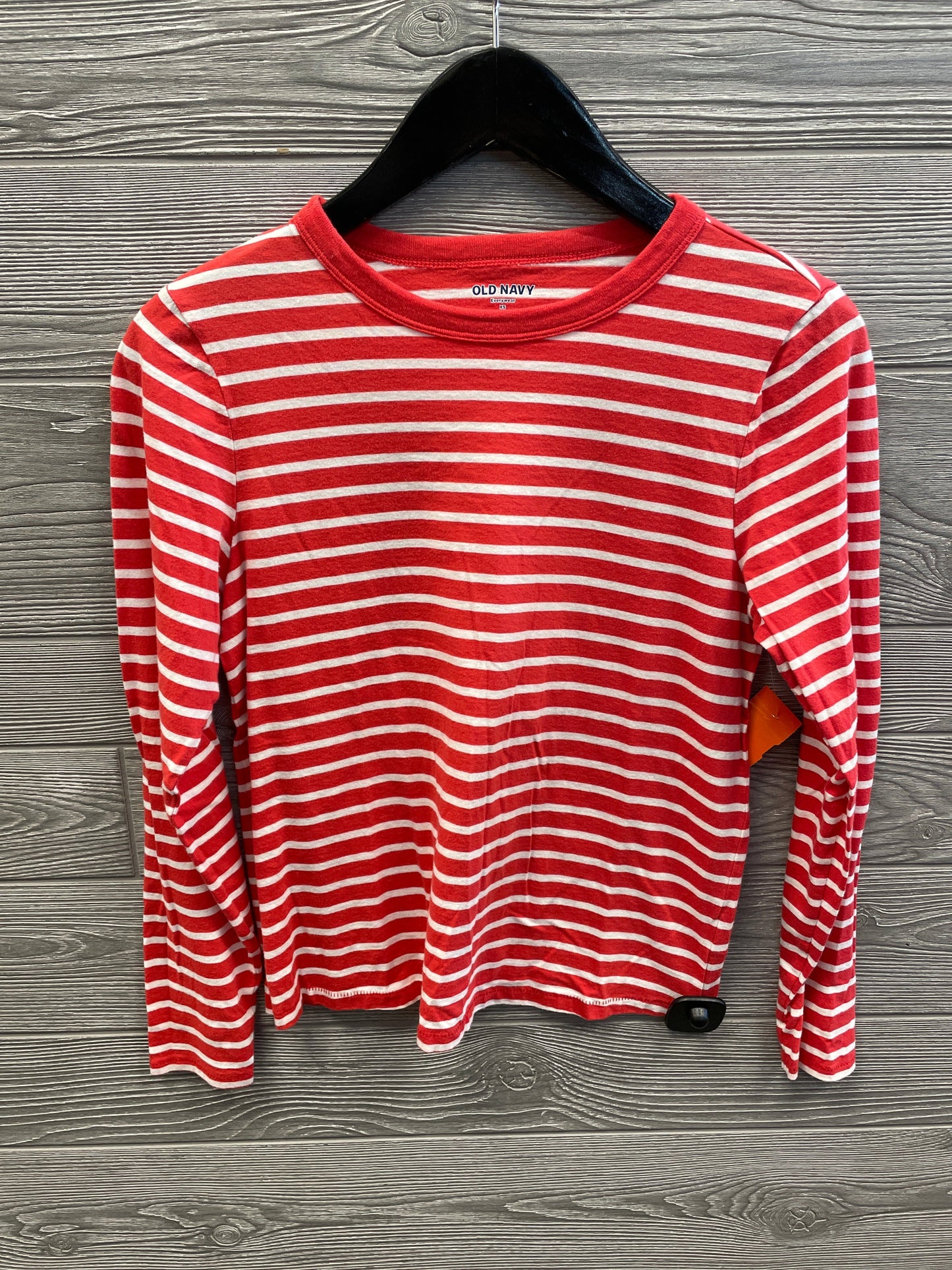 Top Long Sleeve Basic By Old Navy In Striped, Size: Xs