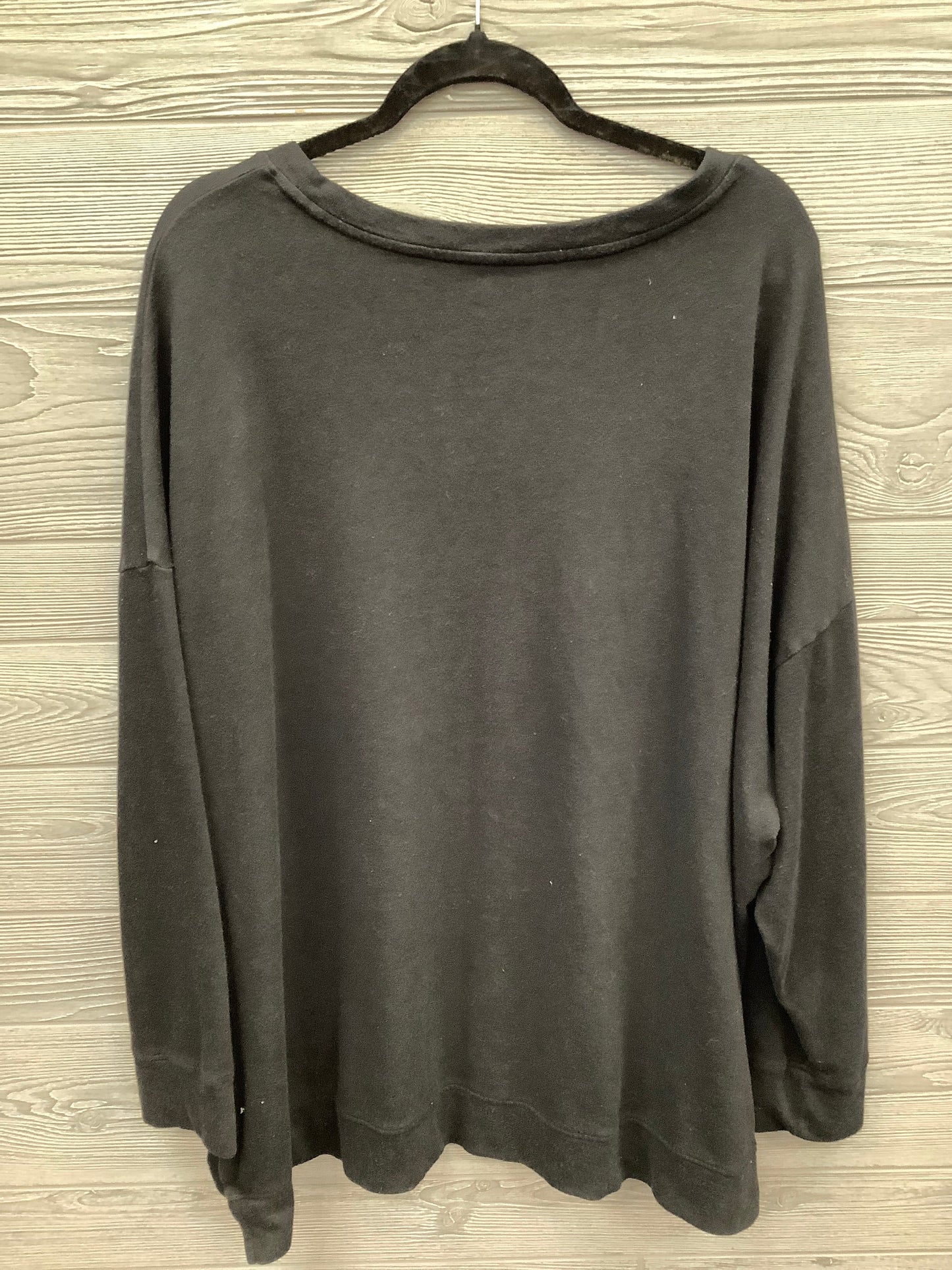 Sweatshirt Crewneck By Terra & Sky In Black, Size: 4x