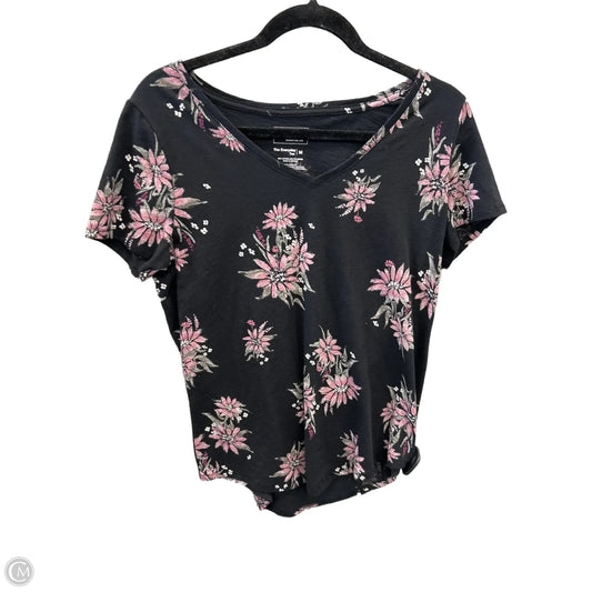 Top Short Sleeve By Sonoma In Black, Size: M