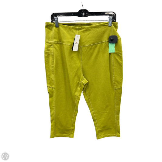Athletic Capris By Clothes Mentor In Green, Size: 2x