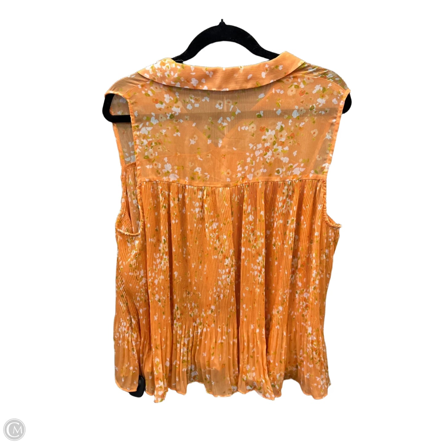 Top Sleeveless By Lc Lauren Conrad In Orange, Size: Xl