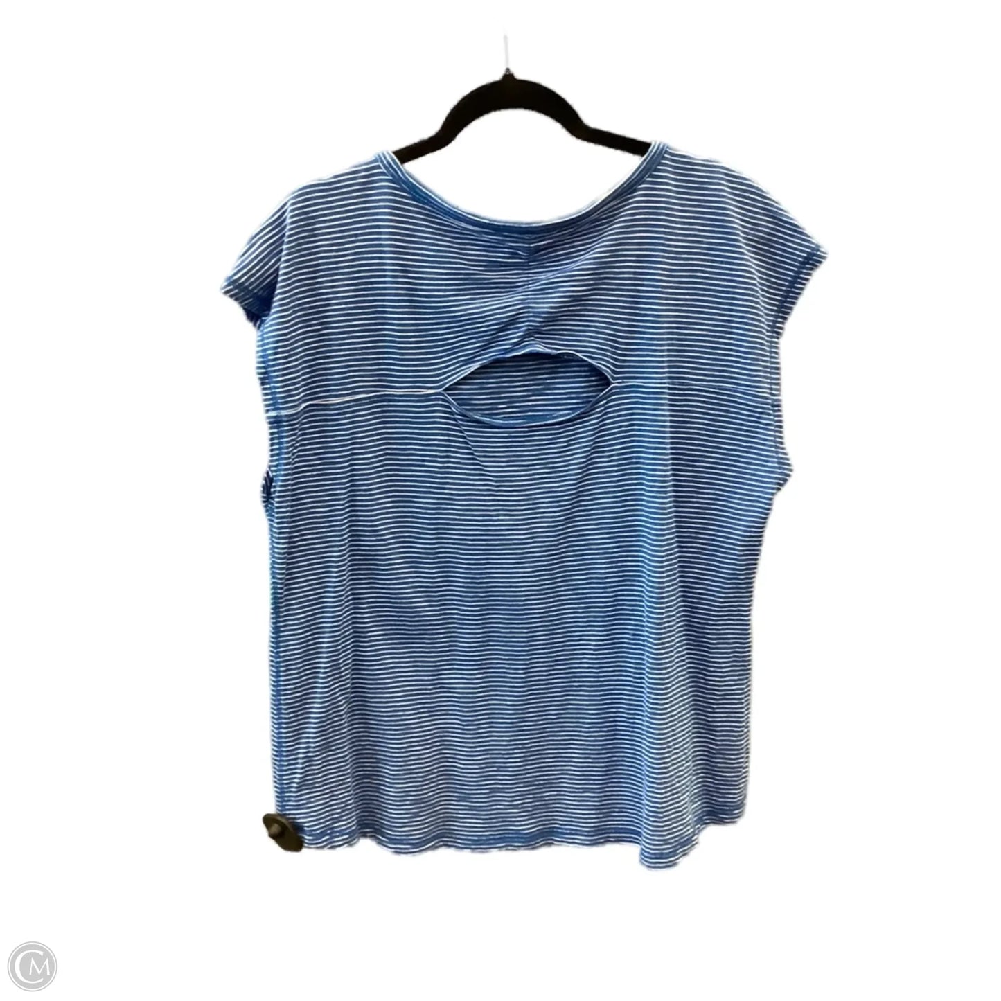 Top Short Sleeve By Talbots In Blue, Size: Xl