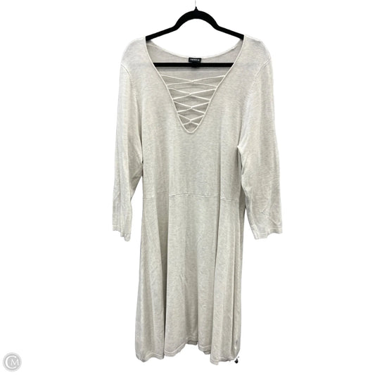 Dress Casual Midi By Torrid In Cream, Size: 3x