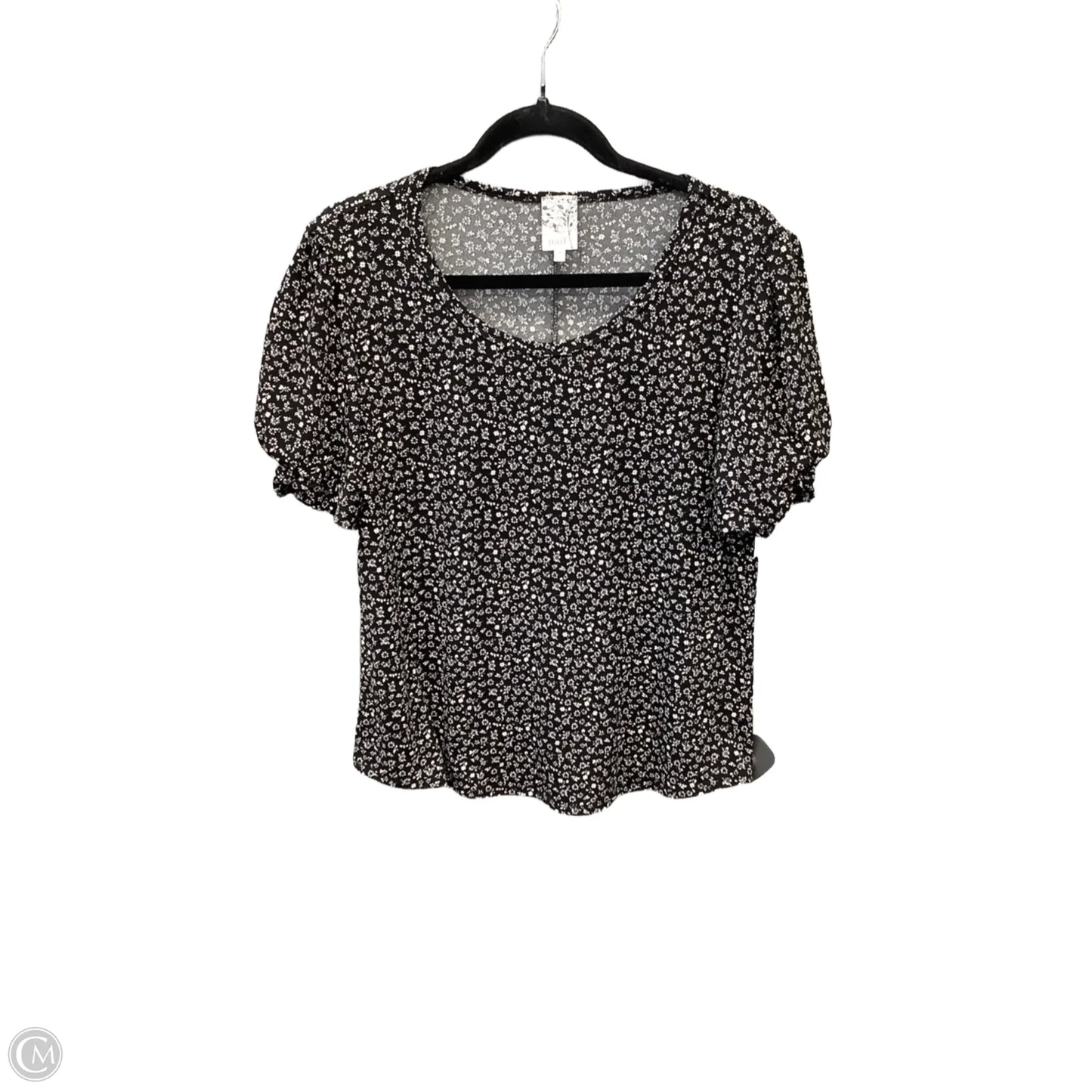 Top Short Sleeve By Naif In Black, Size: M