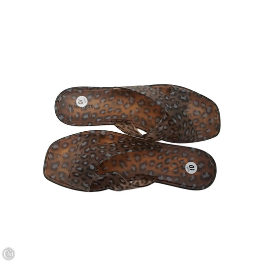 Sandals Flats By Maurices In Animal Print, Size: 10