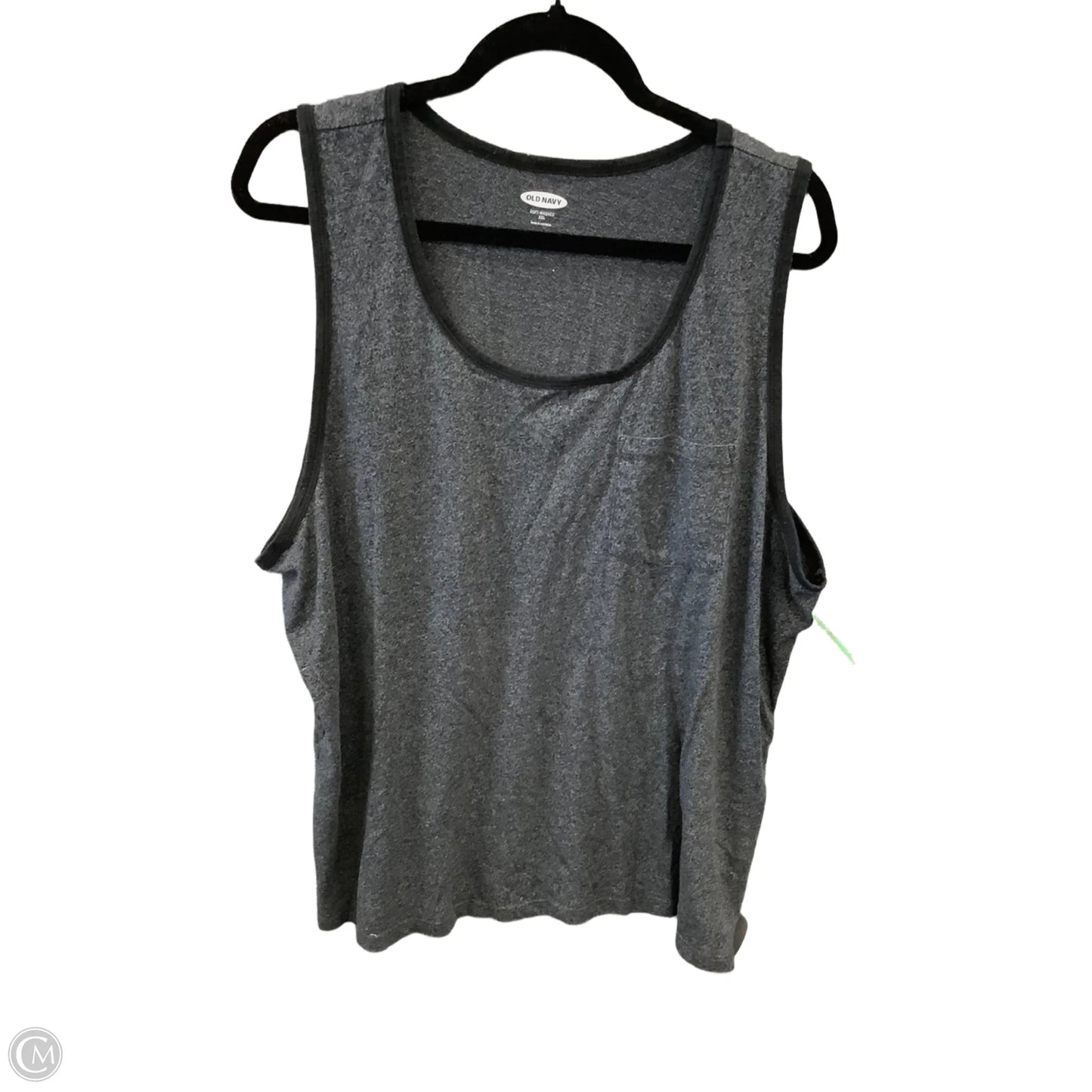 Top Sleeveless By Old Navy In Grey, Size: Xxl