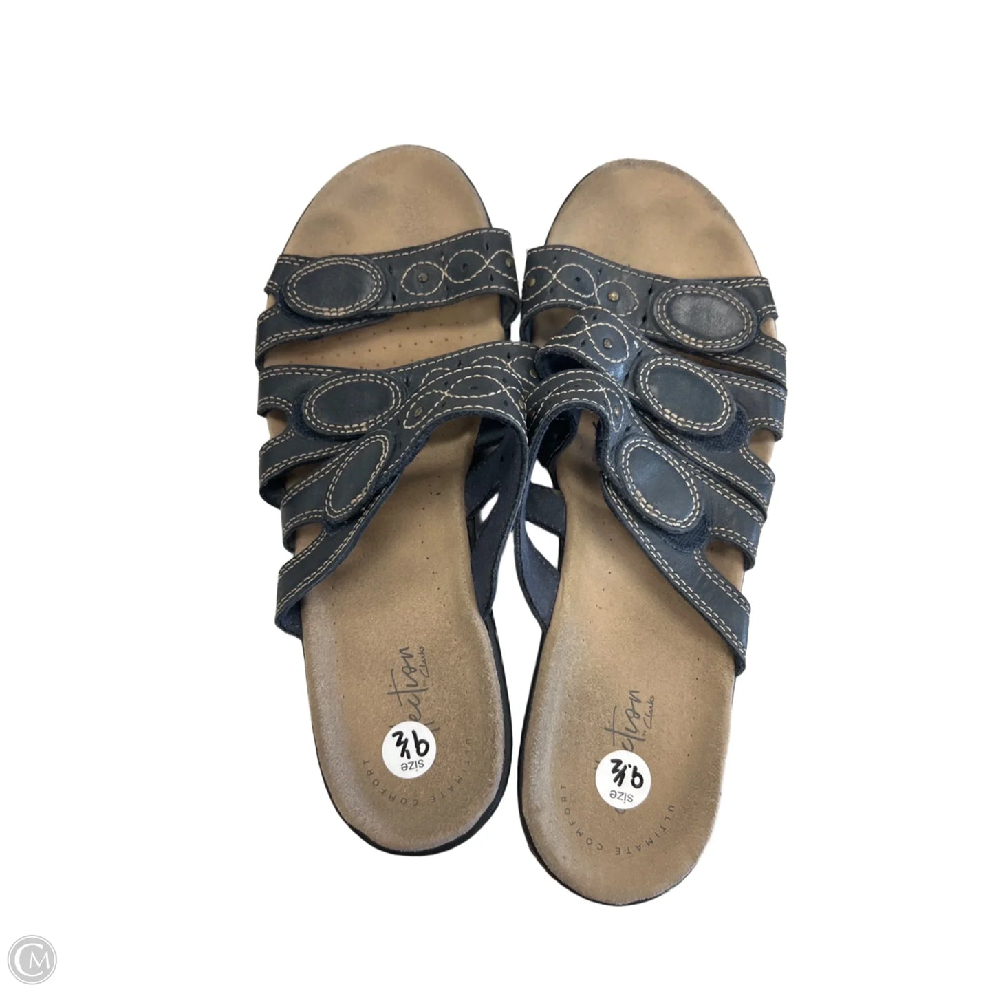 Sandals Flip Flops By Clarks In Blue, Size: 9.5