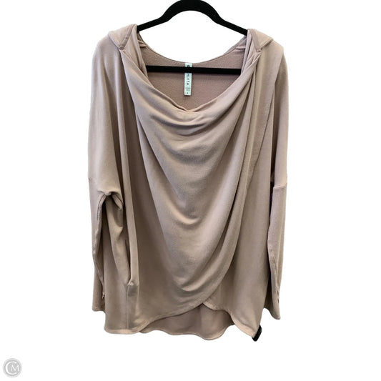 Athletic Sweatshirt Hoodie By Athleta In Pink, Size: L