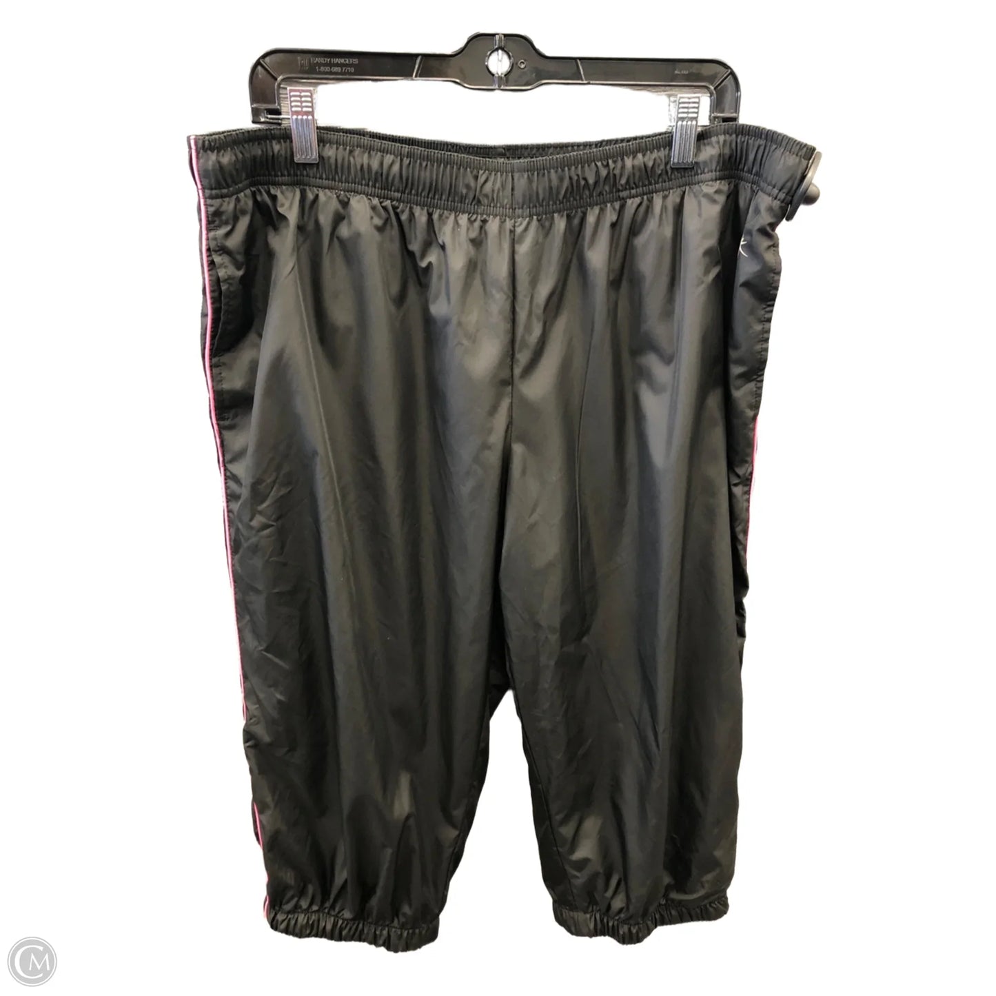 Athletic Capris By Danskin In Black & Pink, Size: Xl