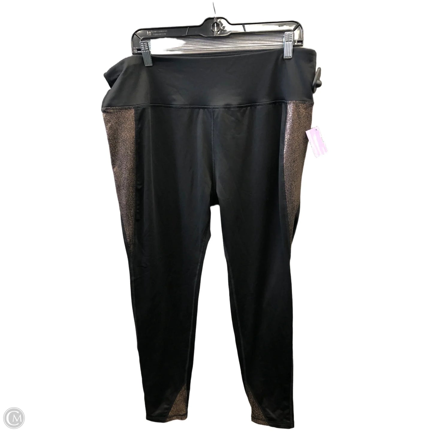 Athletic Leggings By Mta Pro In Black, Size: 1x