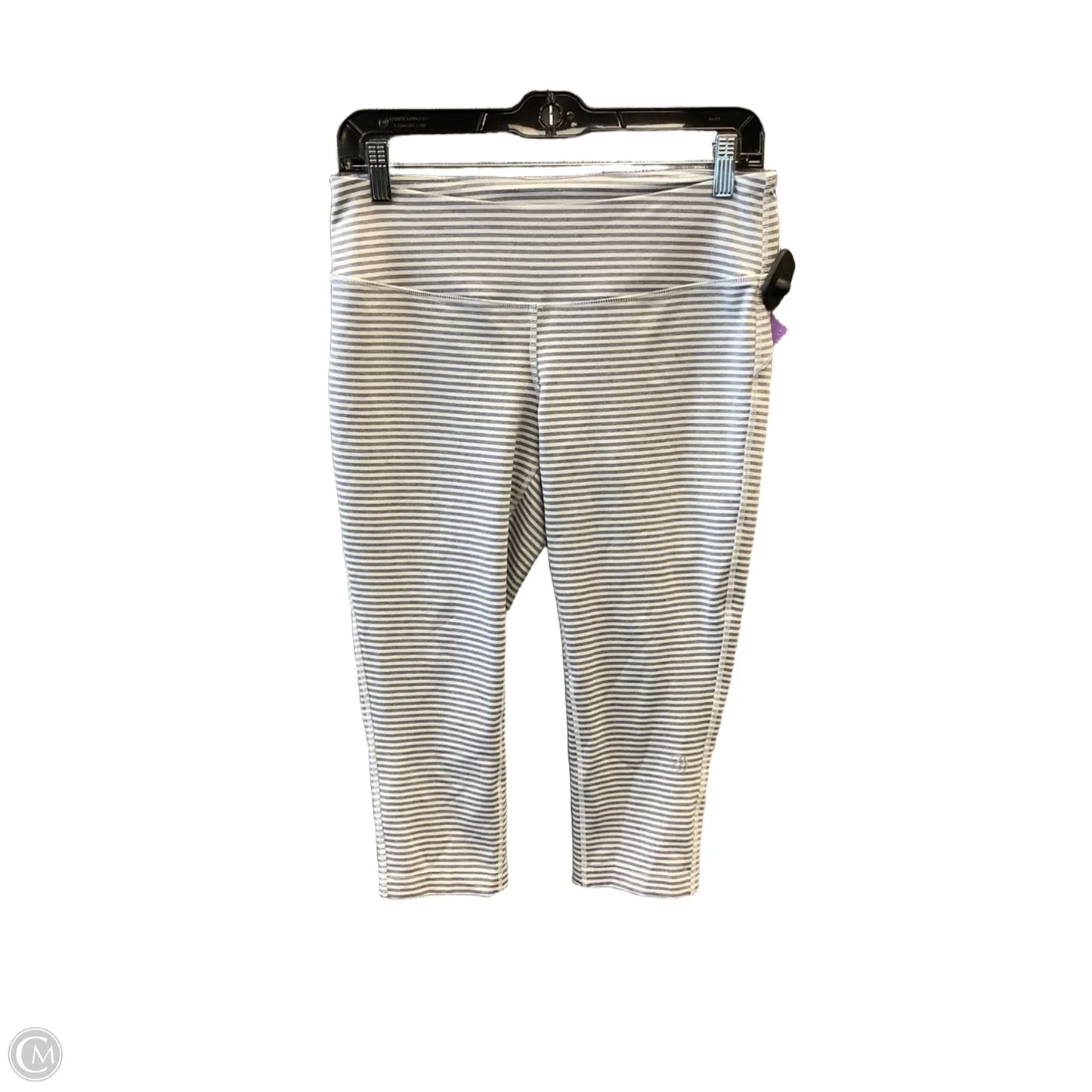 Athletic Capris By Mpg In Striped Pattern, Size: M