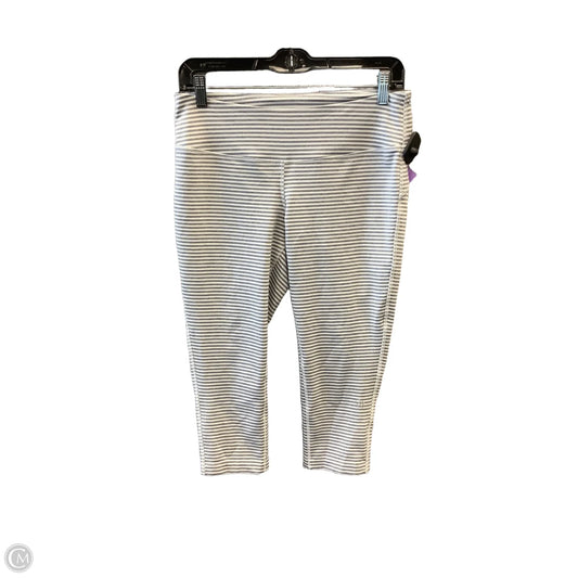 Athletic Capris By Mpg In Striped Pattern, Size: M