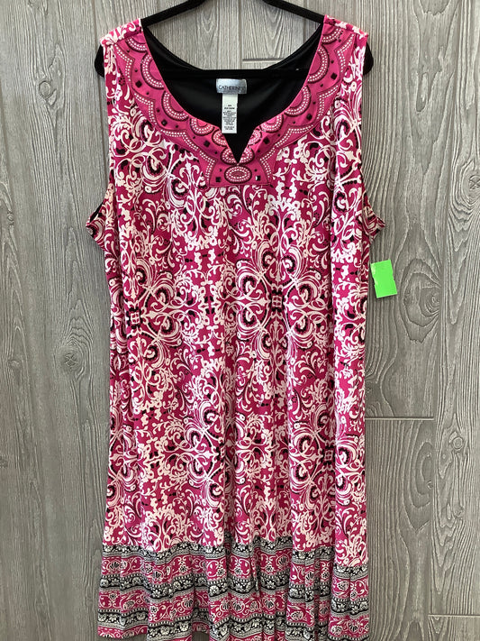 Pink Dress Casual Midi Catherines, Size 2x