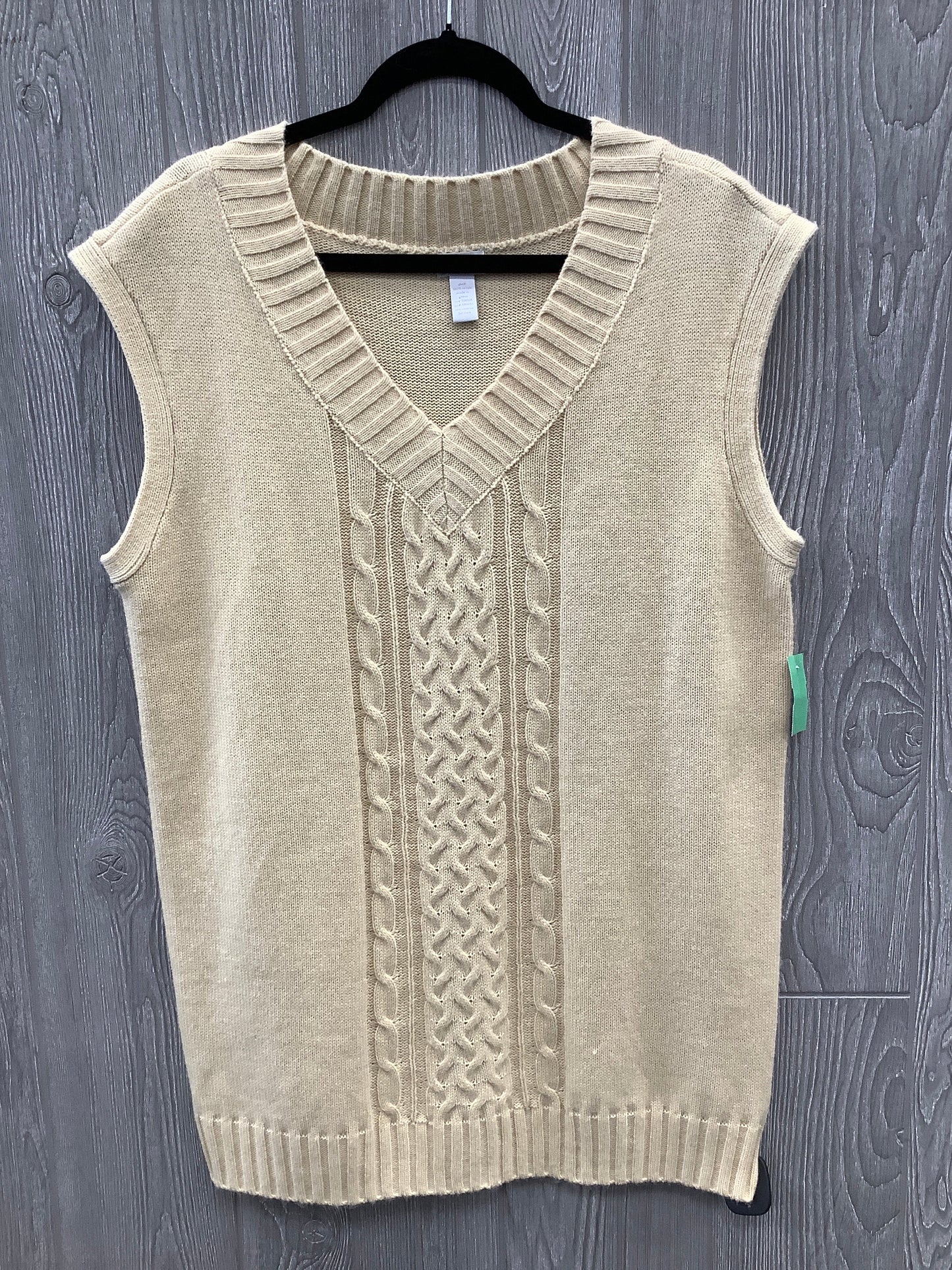 Vest Other By Clothes Mentor In Tan, Size: Xl