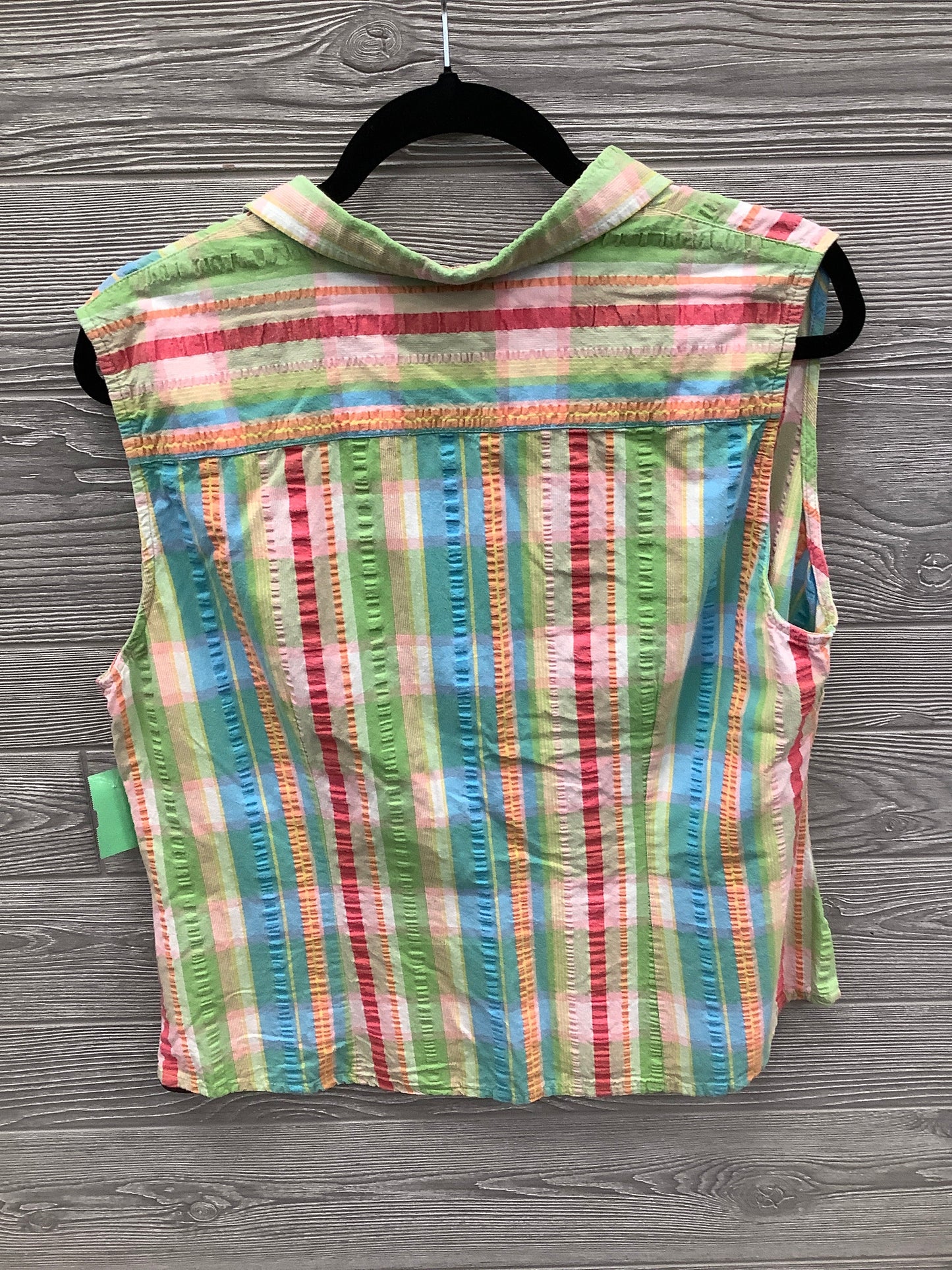 Top Sleeveless By Izod In Multi-colored, Size: Xl