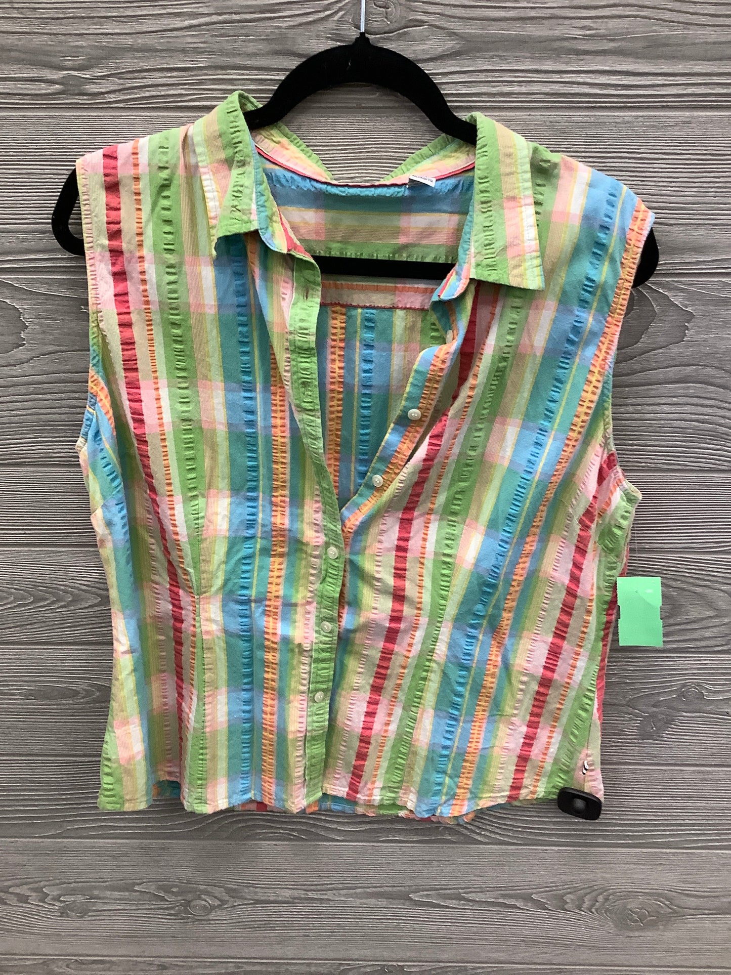 Top Sleeveless By Izod In Multi-colored, Size: Xl