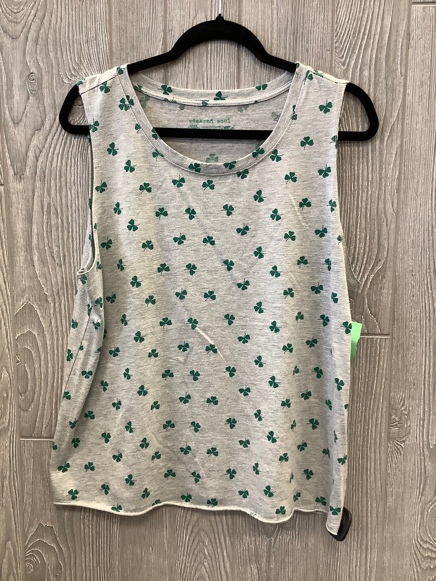 Top Sleeveless By Clothes Mentor In Green, Size: Xl