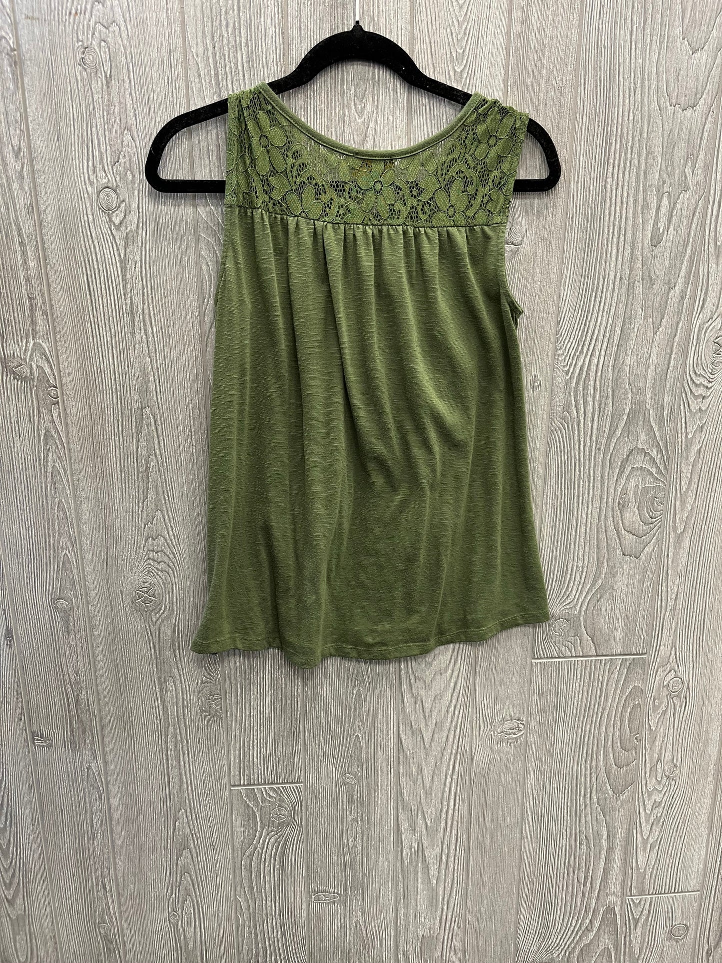 Green Top Sleeveless Lee, Size M