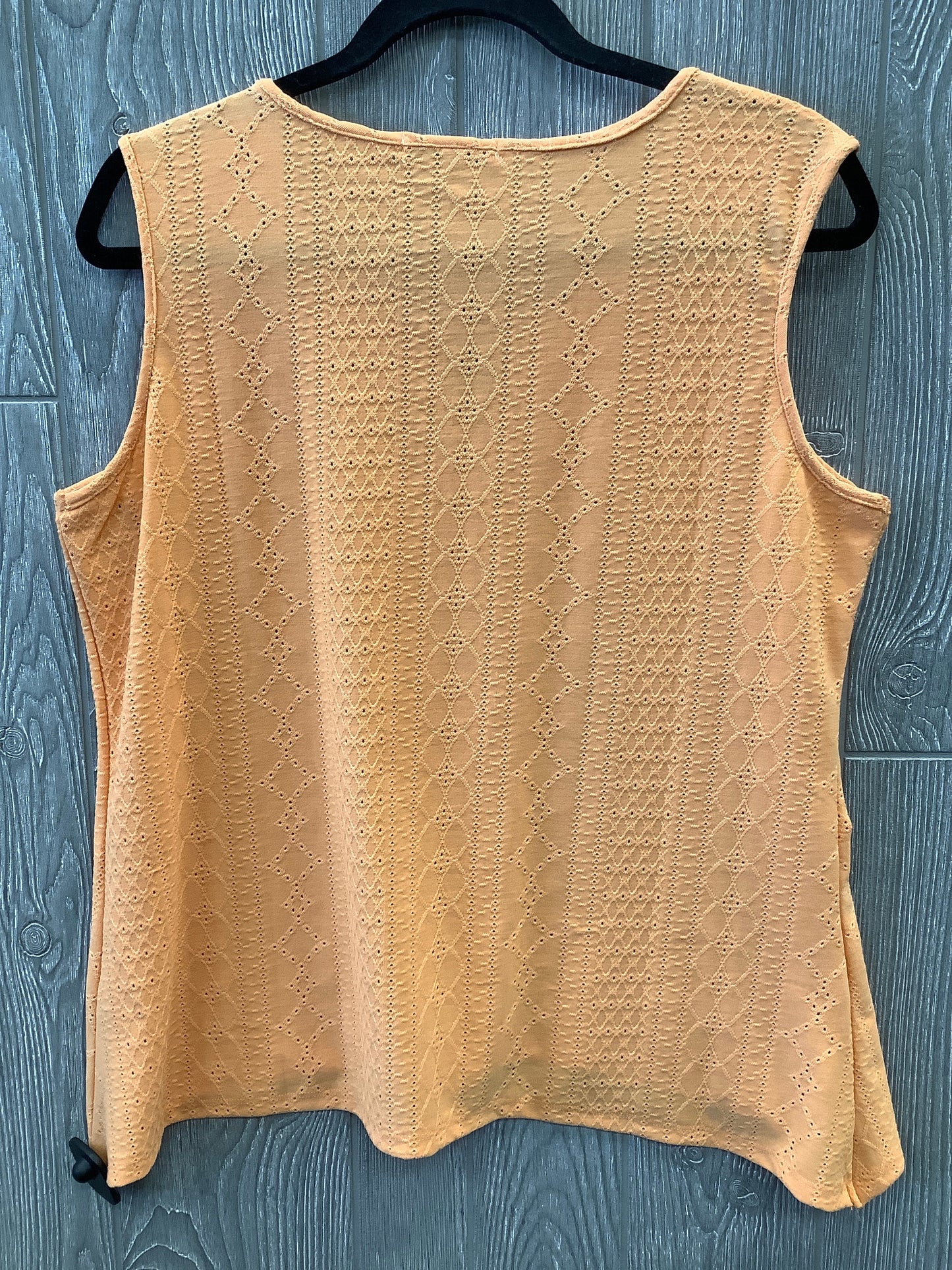 Top Sleeveless By Notations In Orange, Size: L