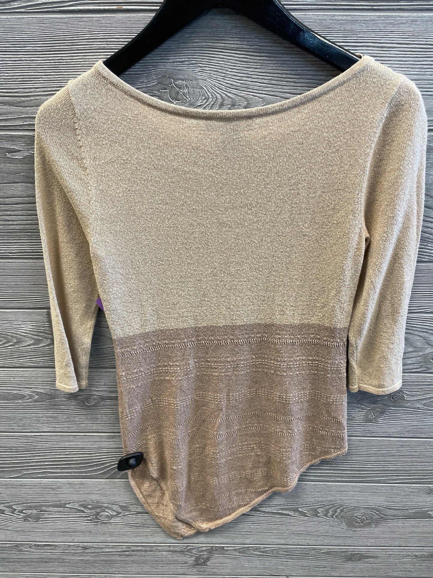 Top 3/4 Sleeve By White House Black Market In Tan, Size: Xs