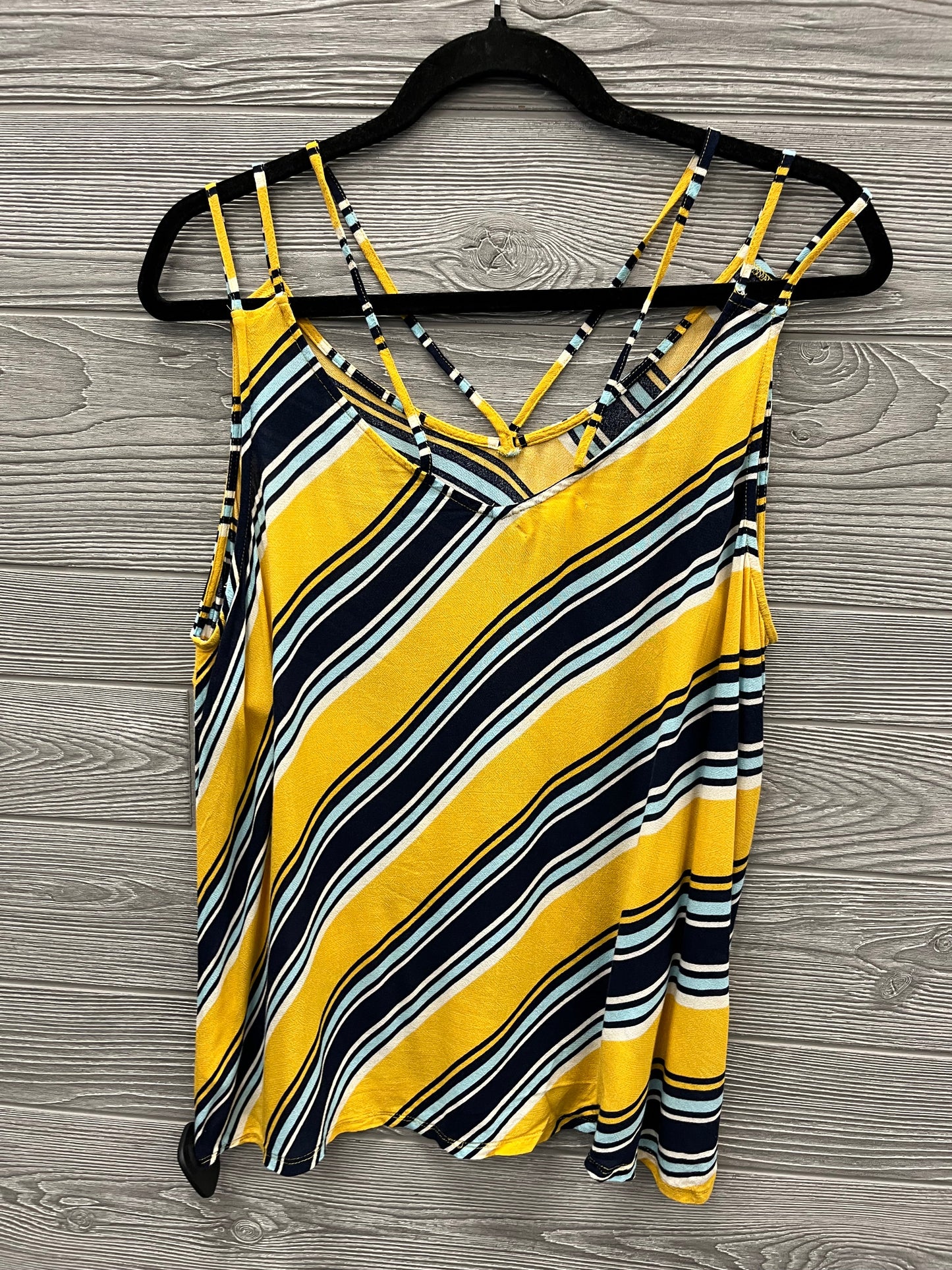 Top Sleeveless By Maurices In Yellow, Size: L