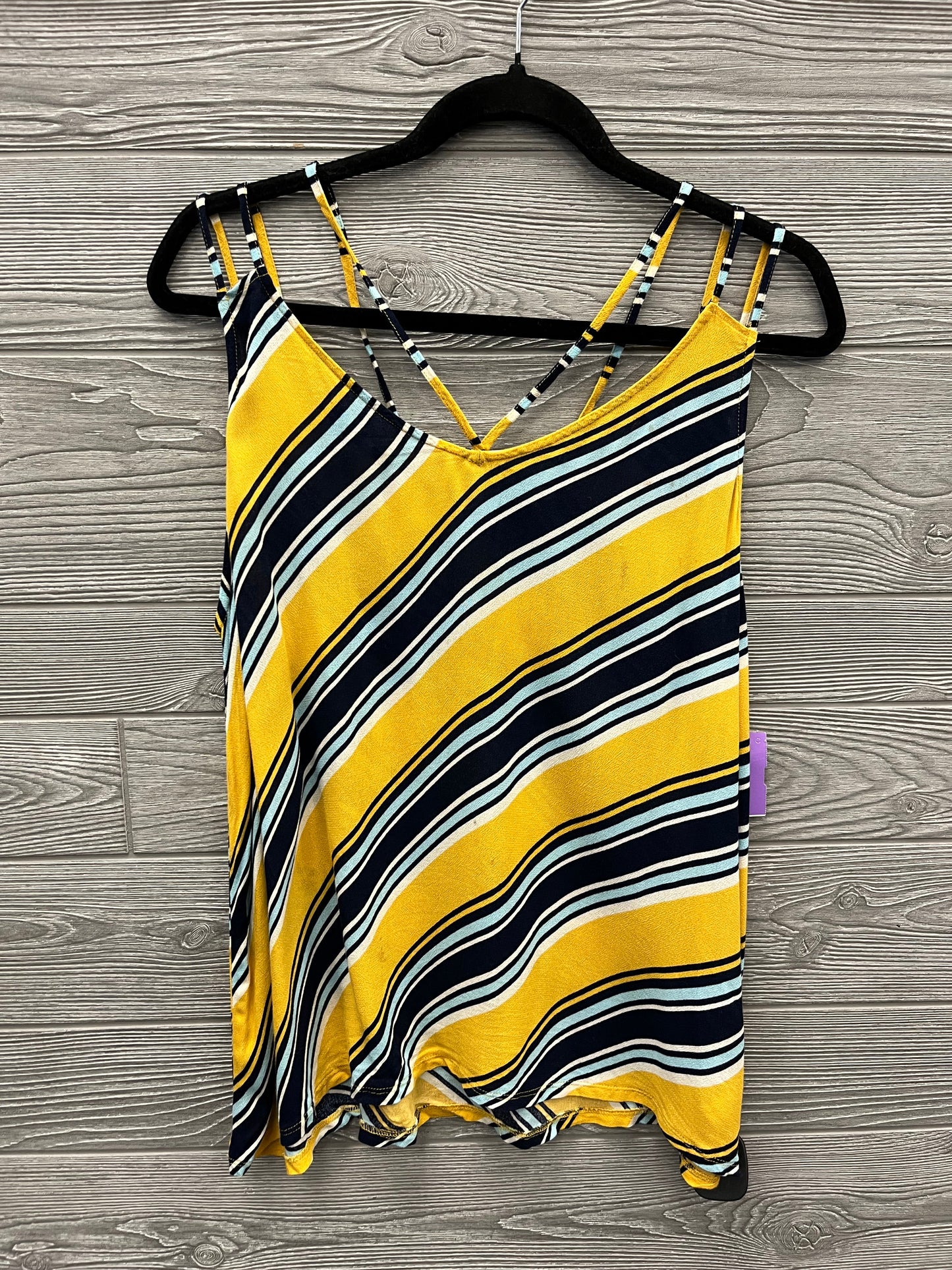 Top Sleeveless By Maurices In Yellow, Size: L