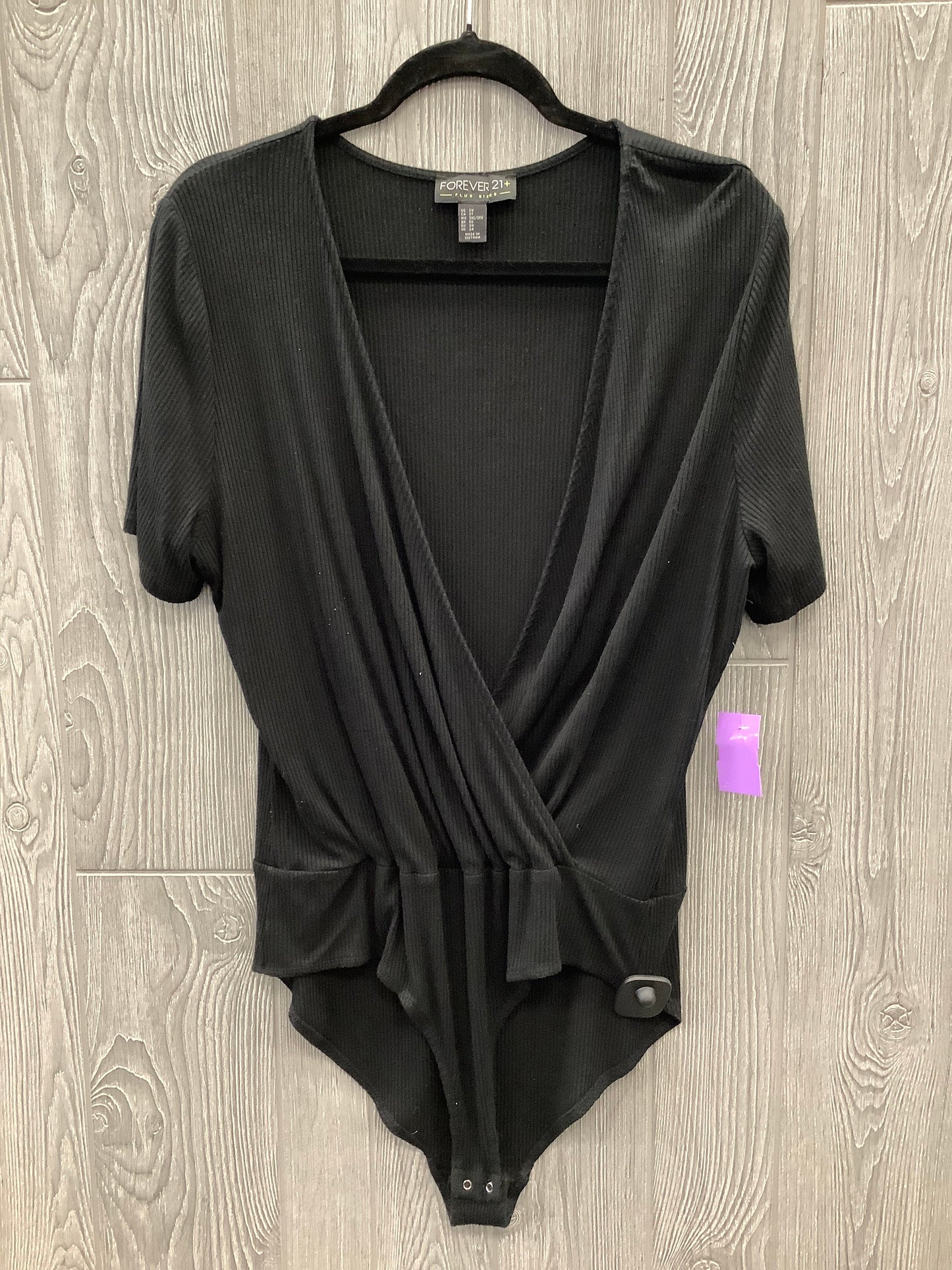 Bodysuit By Forever 21 In Black, Size: Xl