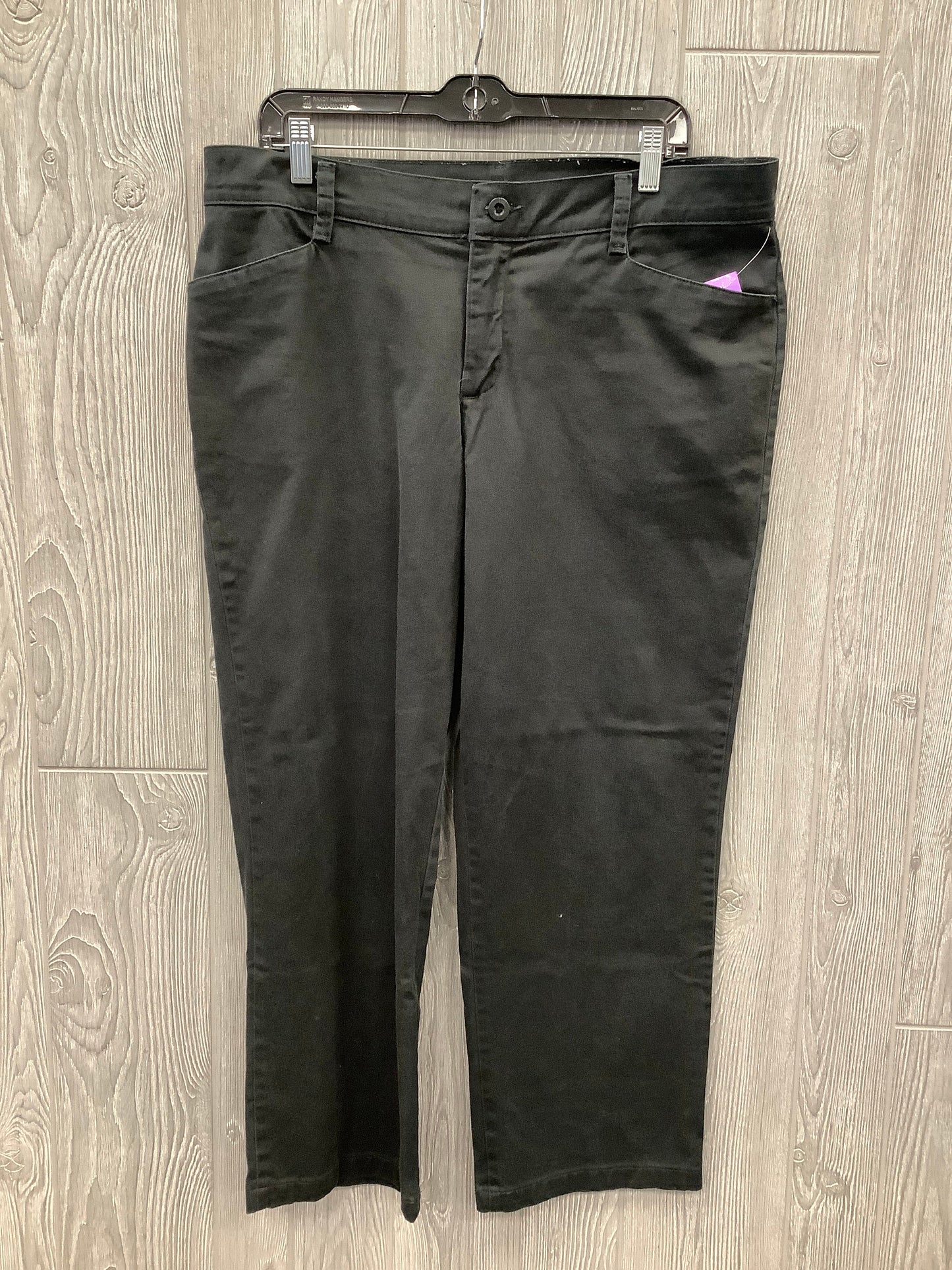 Jeans Straight By Lee In Black, Size: 16