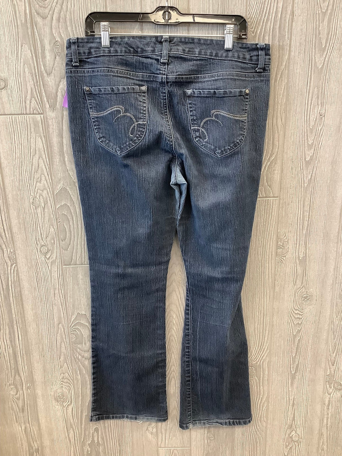 Blue Denim Jeans Straight Nine West, Size 14
