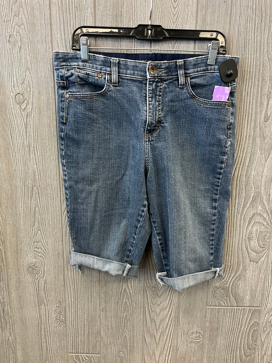 Capris By Lee In Blue Denim, Size: 12