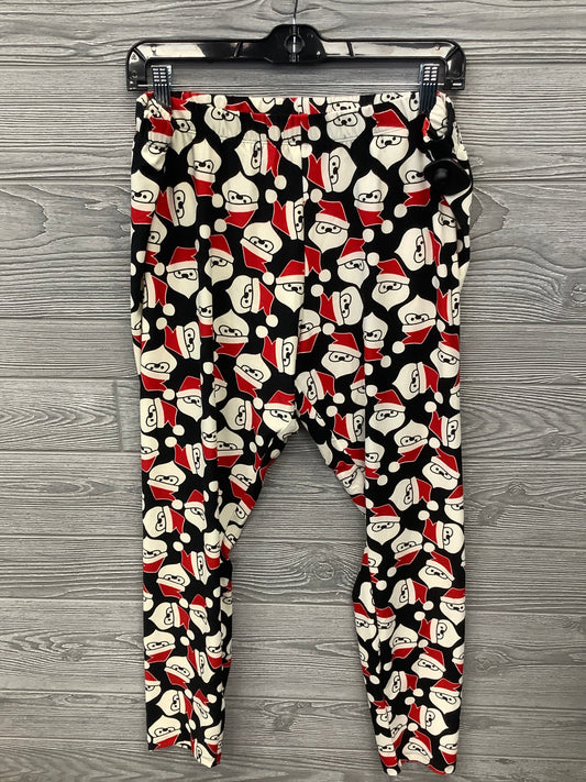 Pants Leggings By Clothes Mentor In Black & Red, Size: Xl