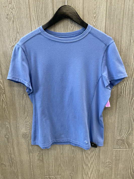 Athletic Top Short Sleeve By Athletic Works In Blue, Size: L