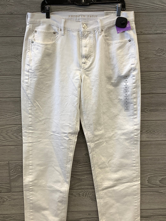 White Jeans Straight American Eagle, Size 12