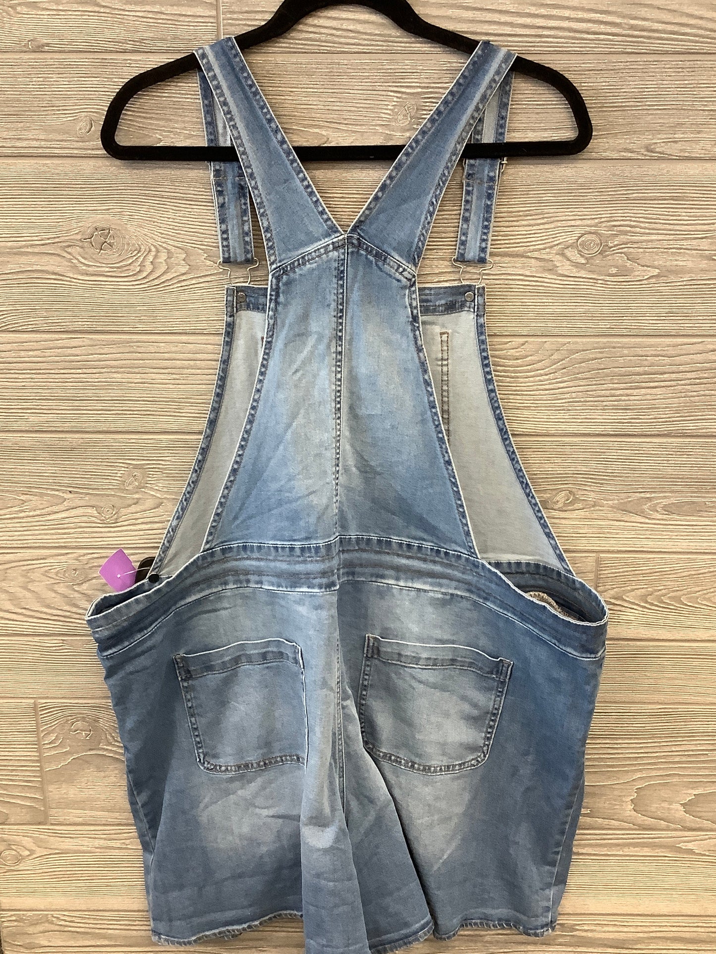 Blue Denim Shortalls Maurices, Size Xl