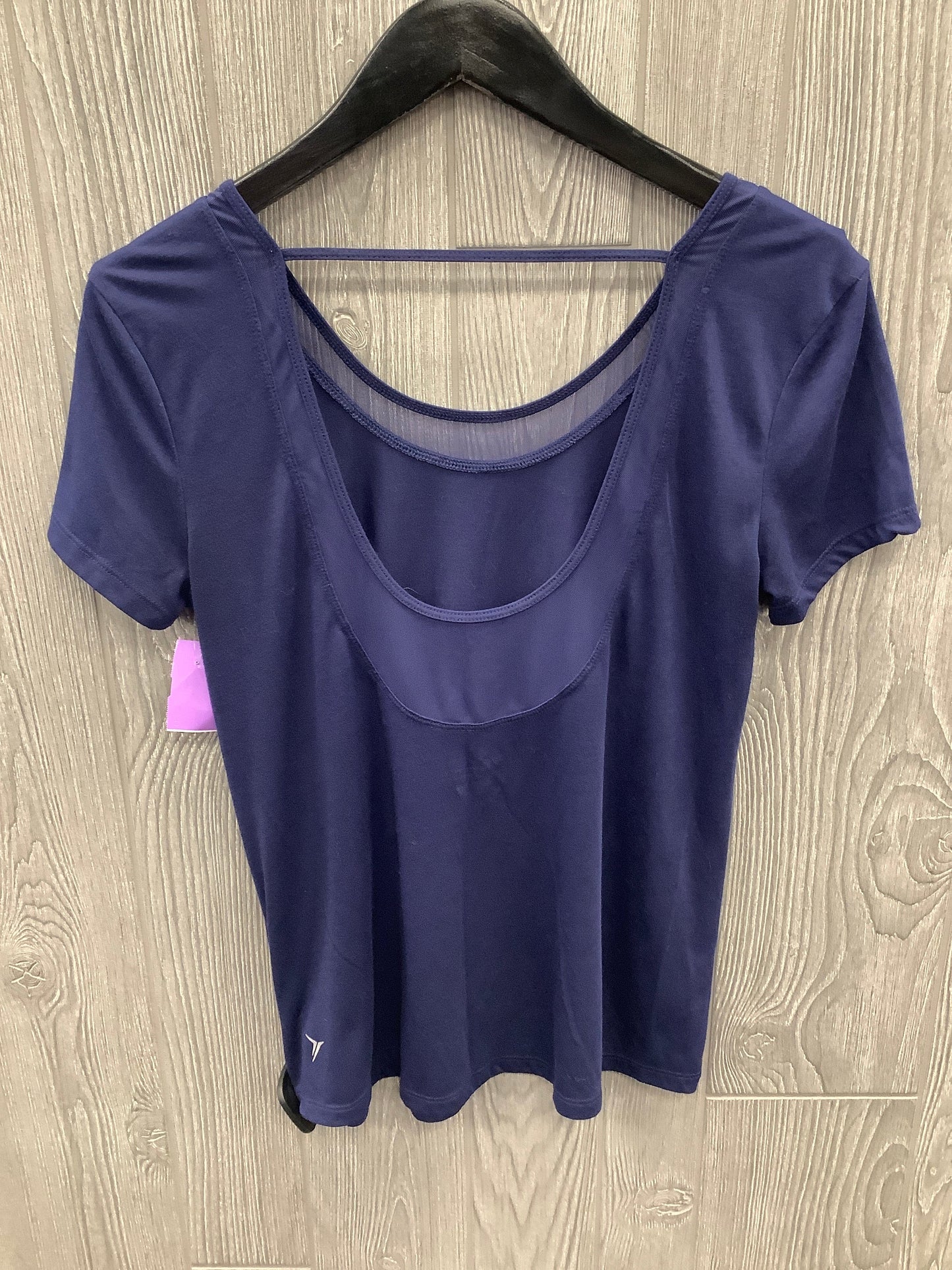 Athletic Top Short Sleeve By Old Navy In Blue, Size: S