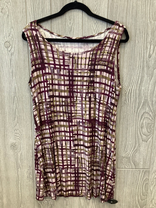 Purple Top Sleeveless Logo, Size L