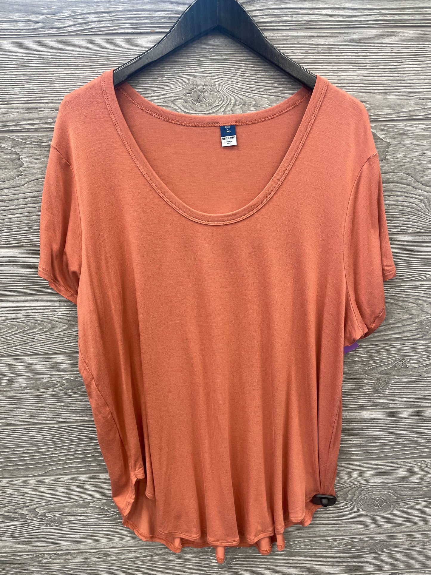 Top Short Sleeve By Old Navy In Orange, Size: L