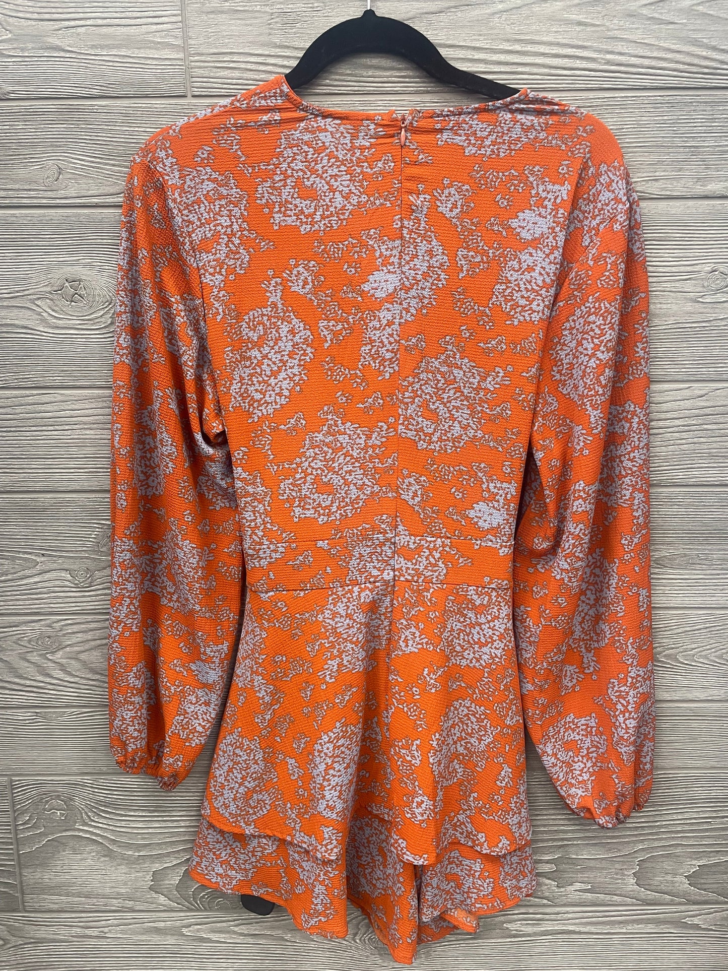 Orange Romper Clothes Mentor, Size L