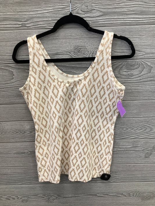 Top Sleeveless By Maurices In Tan, Size: L