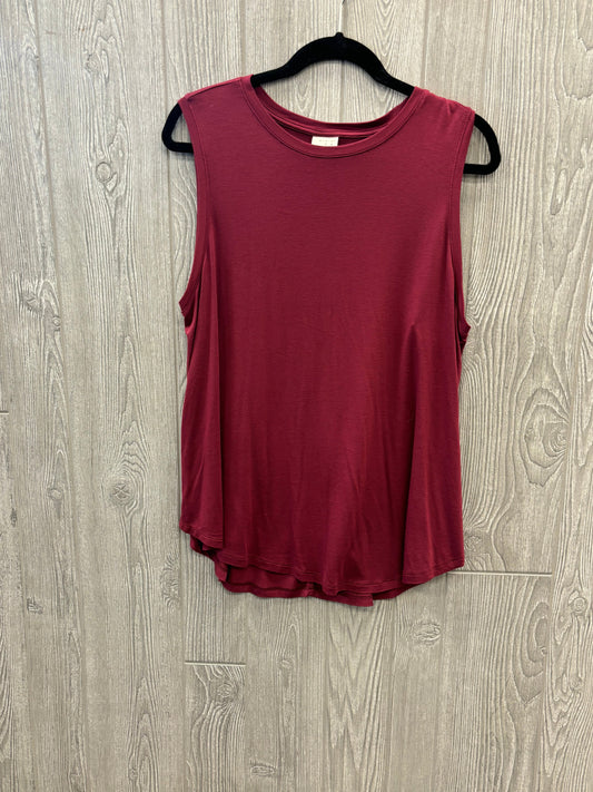 Red Top Sleeveless A New Day, Size Xl